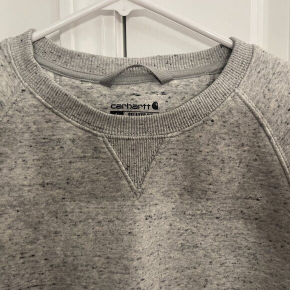CARHARTT RELAXED FIT, CREWNECK, SWEATSHIRT, LRG, HEATHER GRAY - Picture 3 of 6